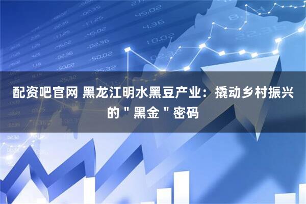 配资吧官网 黑龙江明水黑豆产业：撬动乡村振兴的＂黑金＂密码