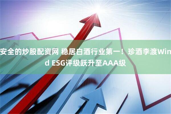 安全的炒股配资网 稳居白酒行业第一！珍酒李渡Wind ESG评级跃升至AAA级